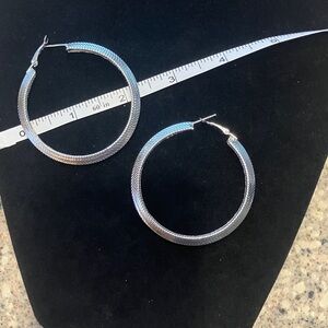 Elegant Silver Hoop Earrings
